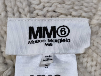 Maison Margiela Collection Model Distressed Knit Sweater Asymmetrical Top