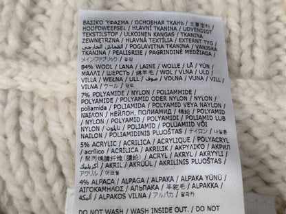 Maison Margiela Collection Model Distressed Knit Sweater Asymmetrical Top