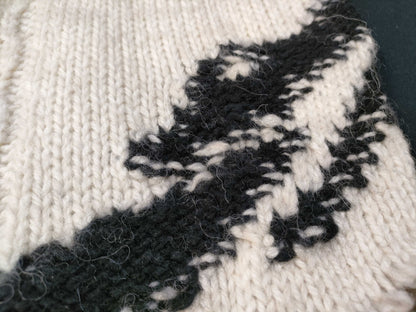 Maison Margiela Collection Model Distressed Knit Sweater Asymmetrical Top