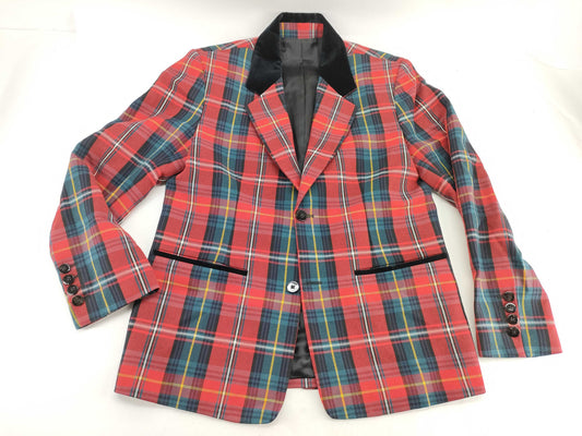 ERNEST W. BAKER Tartan Check Tailored Jacket