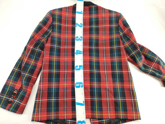ERNEST W. BAKER Tartan Check Tailored Jacket