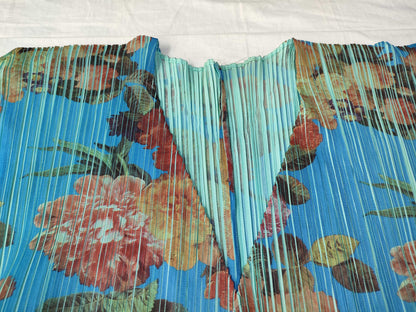 PLEATS PLEASE Floral Print Cardigan