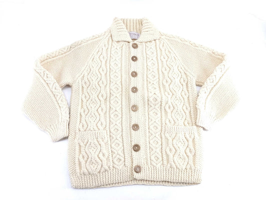 Inverallan A3 Cable Knit Sweater with Brown Tag, Cardigan