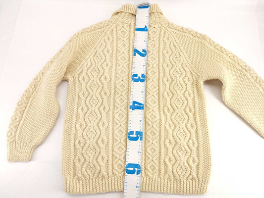 Inverallan A3 Cable Knit Sweater with Brown Tag, Cardigan