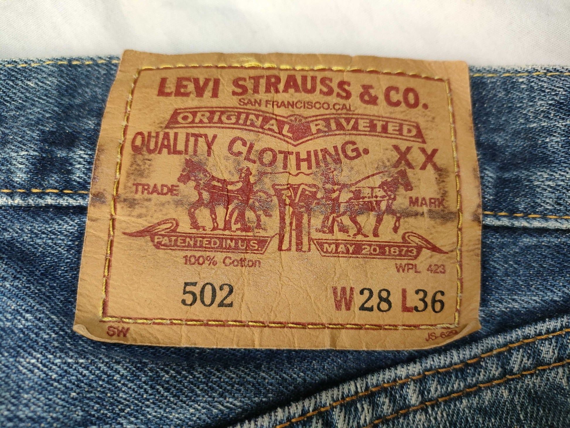 Levis 502 Red Tag 90s Denim Pants J22 Pants