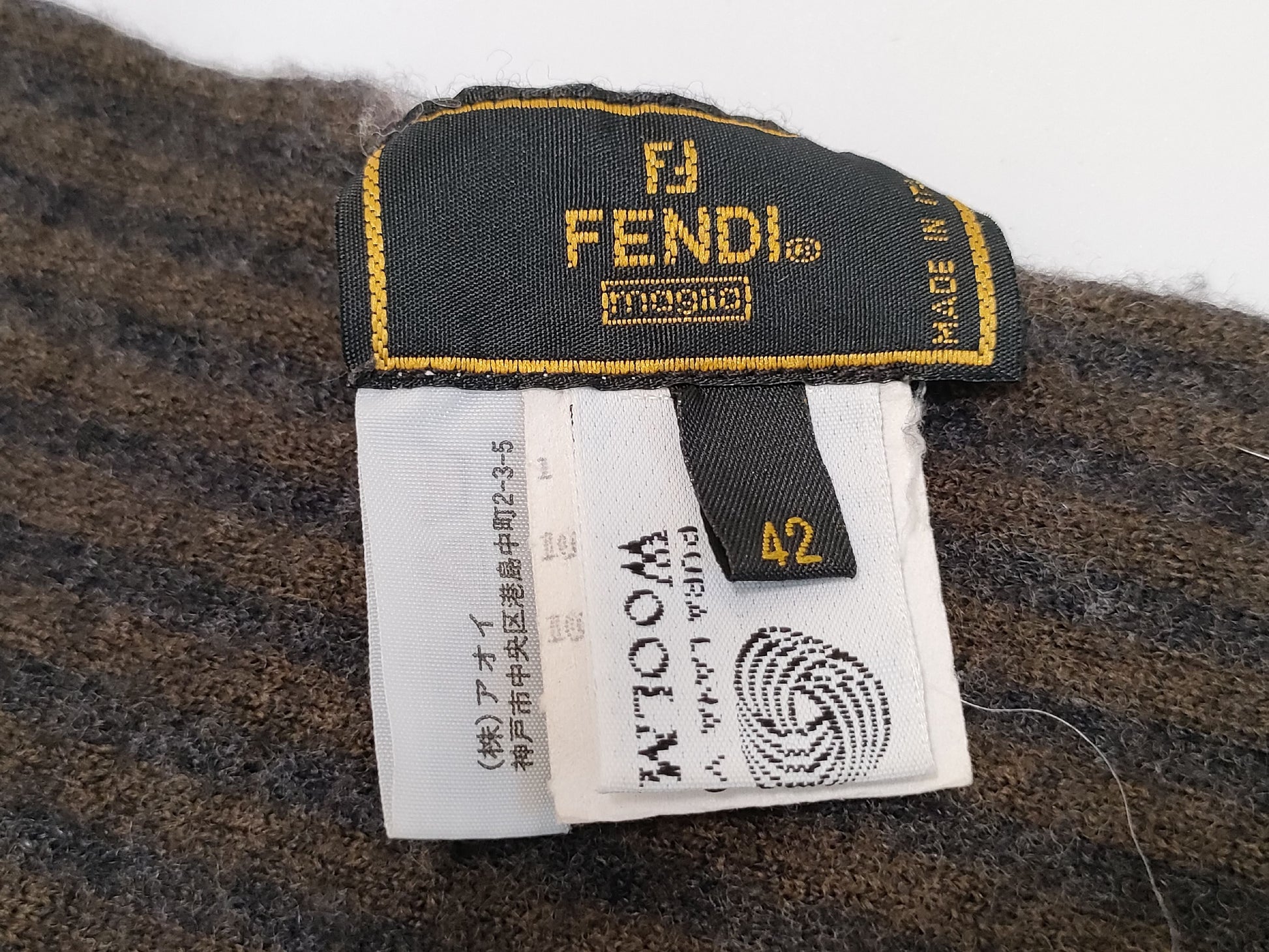 FENDI Zucca print Fendi scarf Zucca print scarf