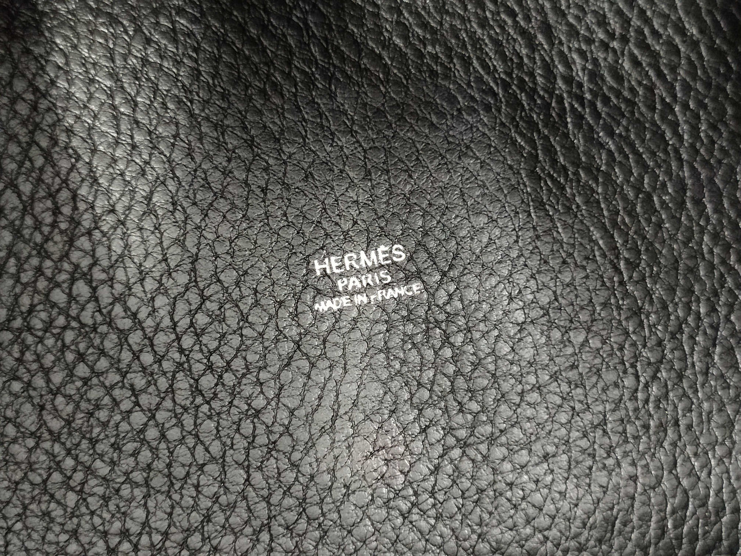 HERMES Picotin Lock PM Black with Silver Hardware, H Handbag
