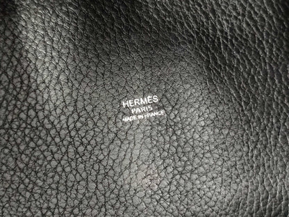 HERMES Picotin Lock PM Black with Silver Hardware, H Handbag