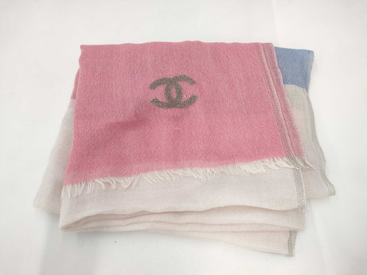 CHANEL Chanel Stole Cashmere Silk Coco Mark Other Accessories