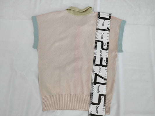 CHANEL Cardigan Cashmere Knit Top Coco Button Size 42 Top