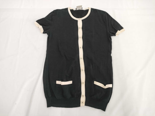 CHANEL Chanel Cardigan Two-tone Size 40 Tops