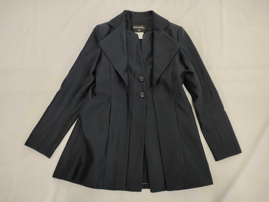CHANEL jacket with camellia lining, size 38, coat