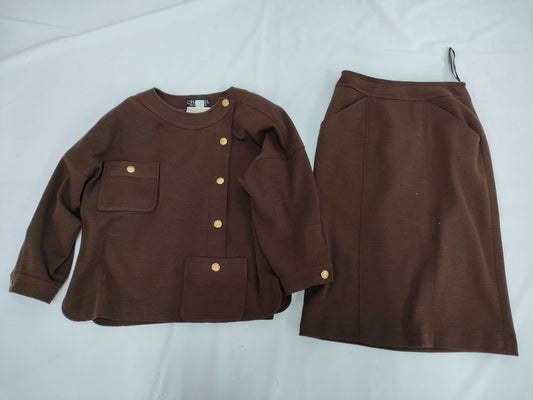 CHANEL Chanel Set Skirt Brown Size 36 Other Apparel