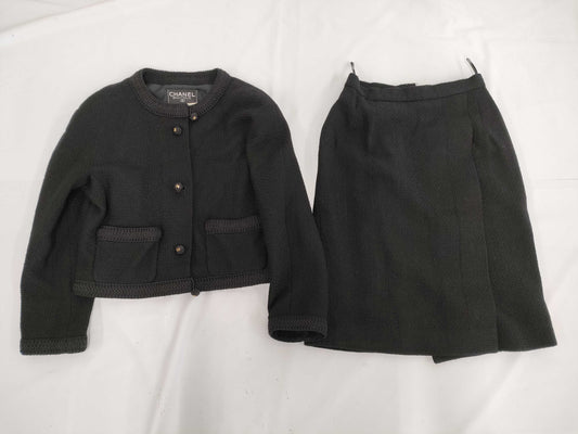 CHANEL 1991SS runway jacket set, black, size 40, other apparel