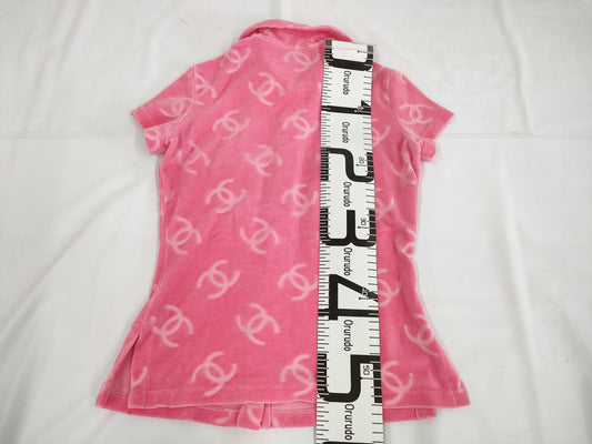 CHANEL Velvet Blouse Size 40 Jacket Tops