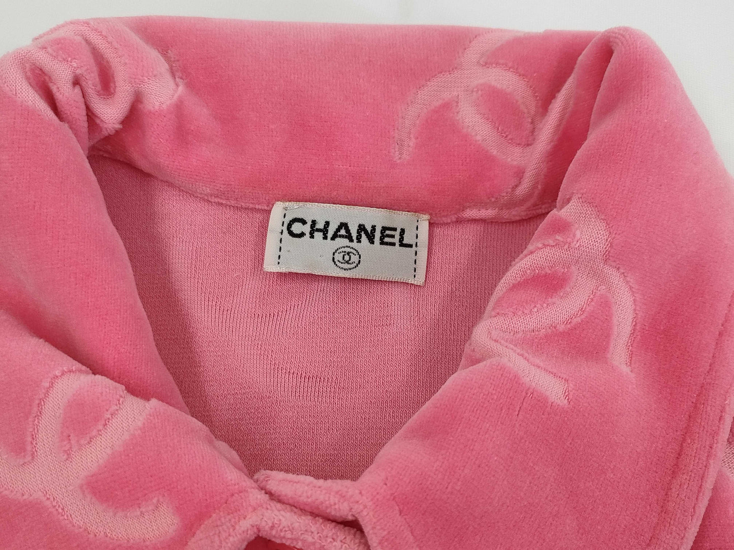 CHANEL Velvet Blouse Size 40 Jacket Tops