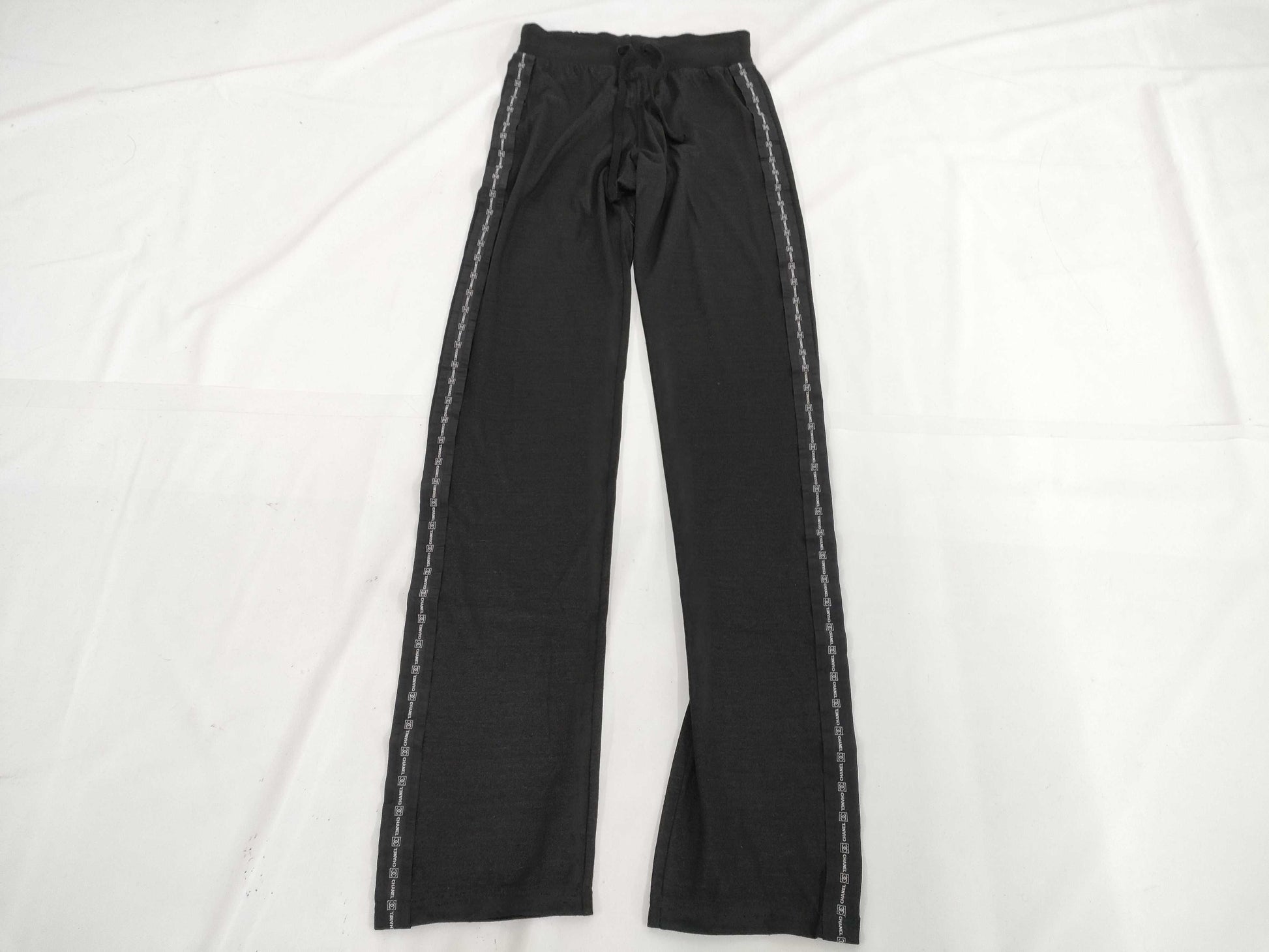 CHANEL Chanel Pants with Side Tape Logo
