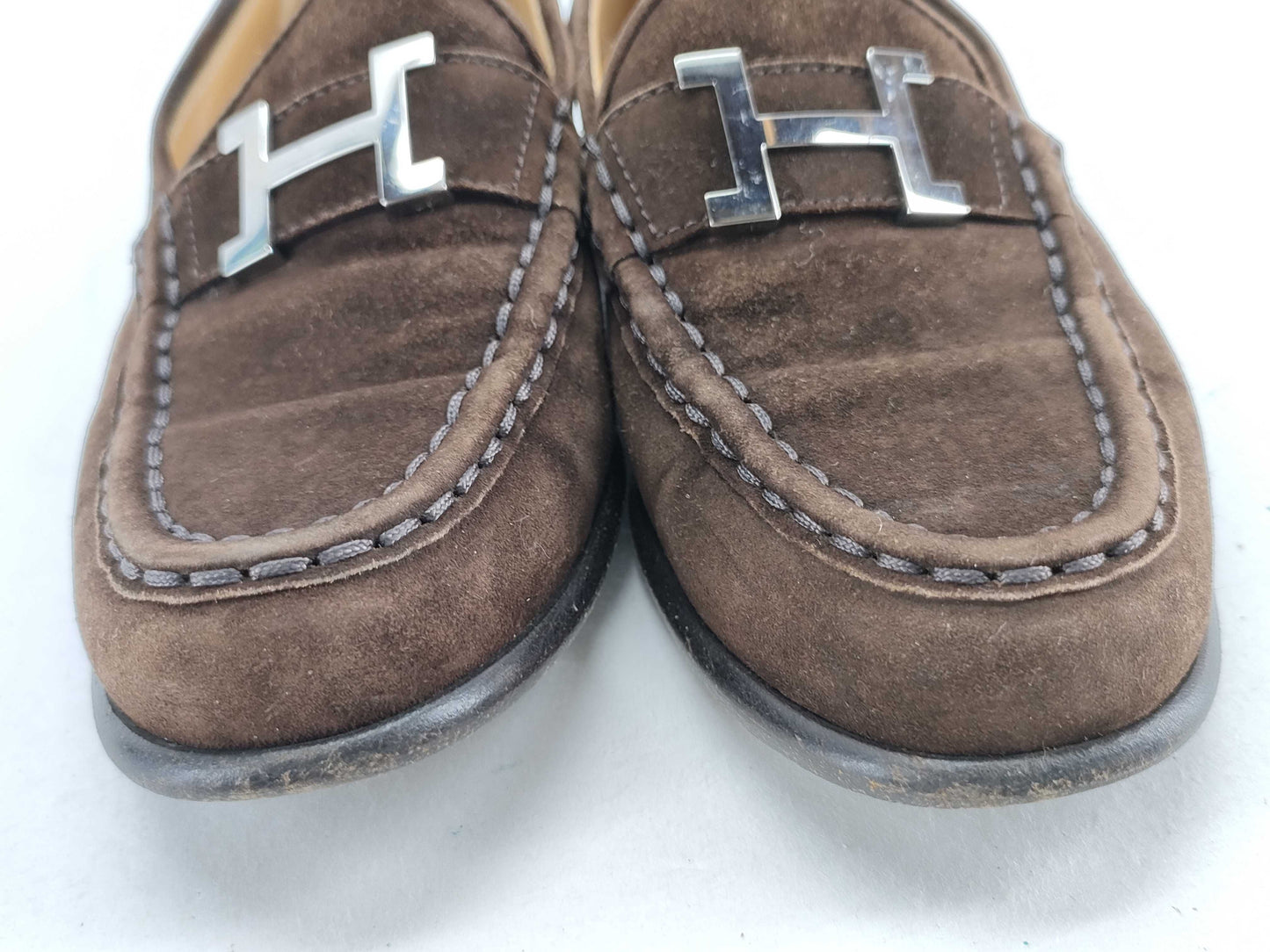 HERMES Hermes Loafers Suede Loafers