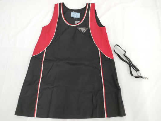 PRADA Prada Belted Sleeveless RENYLON Dress, Size 36