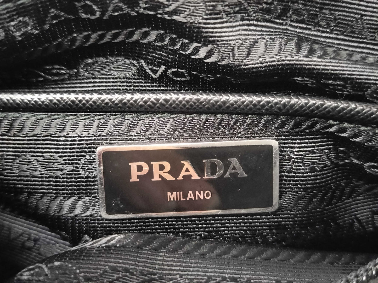 PRADA Nylon Prada Shoulder Bag with Pouch and Triangle Logo RENYLON Shoulder Bag