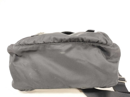 PRADA Nylon Prada Shoulder Bag with Pouch and Triangle Logo RENYLON Shoulder Bag