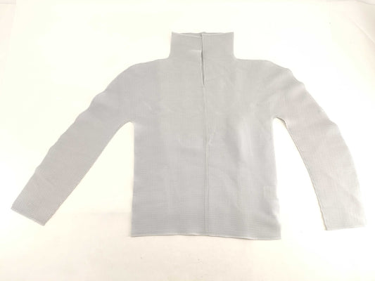 ISSEY MIYAKE Top, High Neck, Long Sleeve, Gray