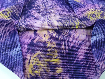 ISSEY MIYAKE Tops High Neck Long Sleeve All-Over Print Tops