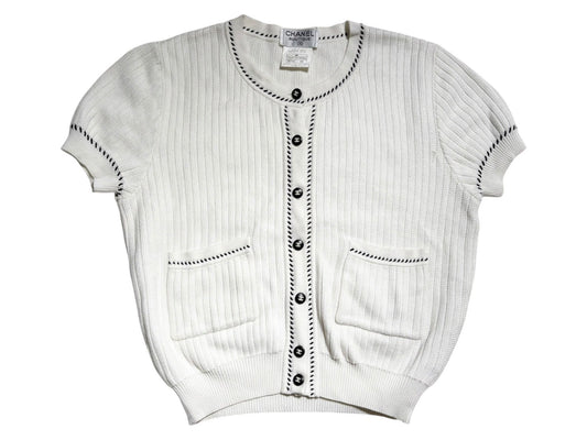 CHANEL Cropped Cardigan 96P 44 Tops