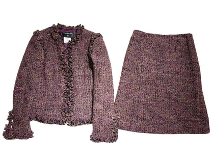 CHANEL Tweed Set 03A Size 42 Other Apparel