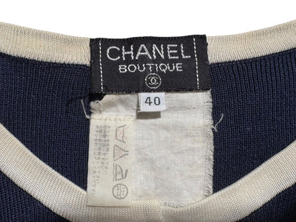 CHANEL Cardigan 1994 Vintage Coco Button Size 40 Tops