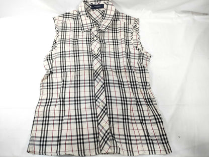 BURBERRY Nova Check Sleeveless Blouse