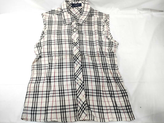 BURBERRY Nova Check Sleeveless Blouse