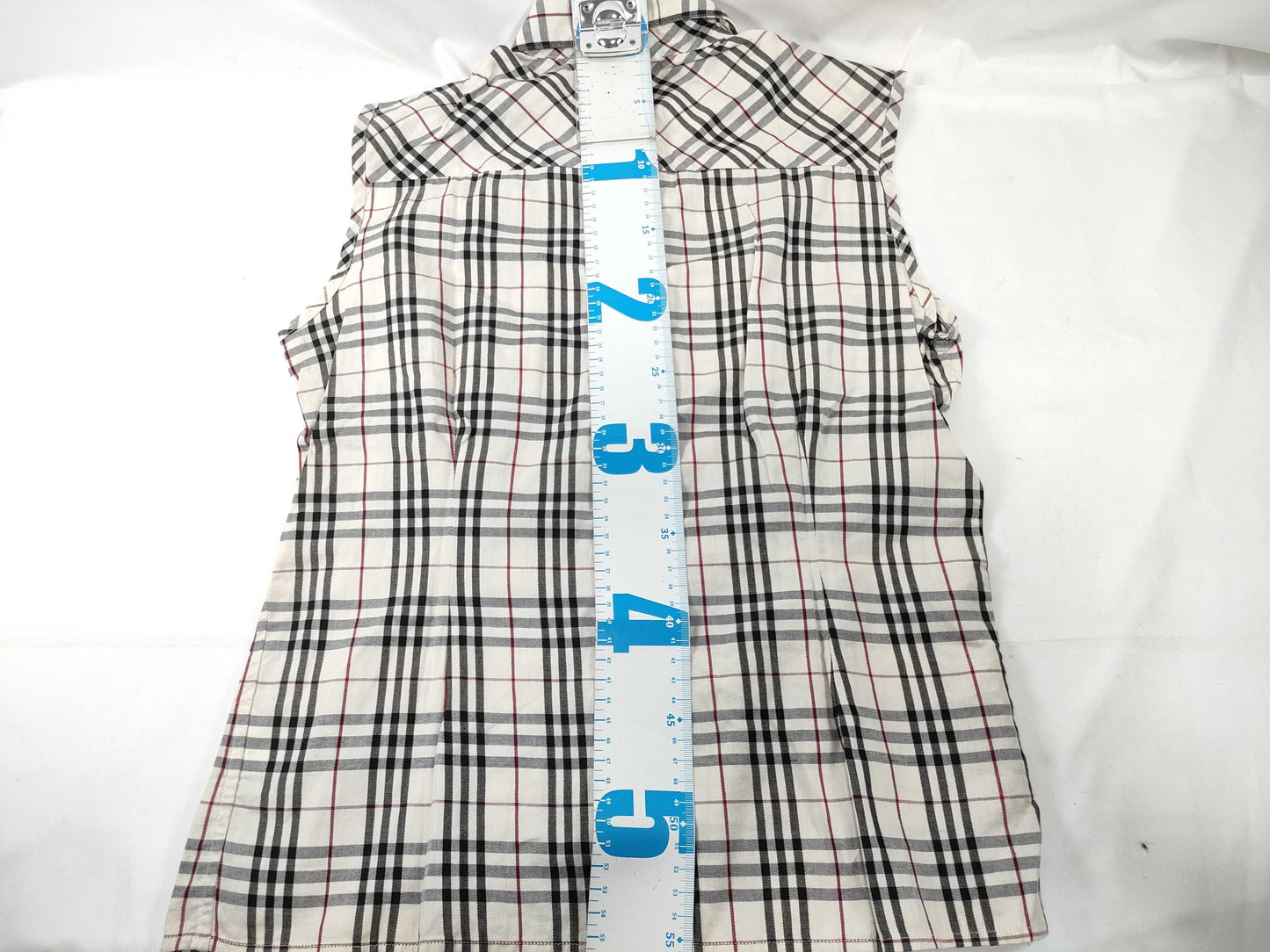 BURBERRY Nova Check Sleeveless Blouse