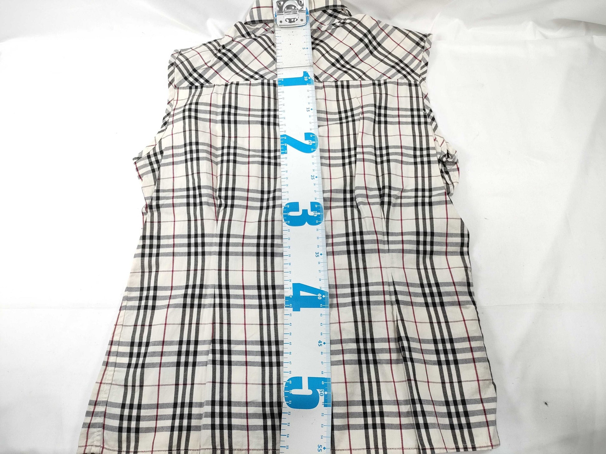 BURBERRY Nova Check Sleeveless Blouse