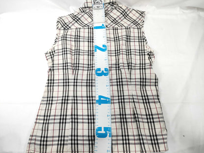 BURBERRY Nova Check Sleeveless Blouse