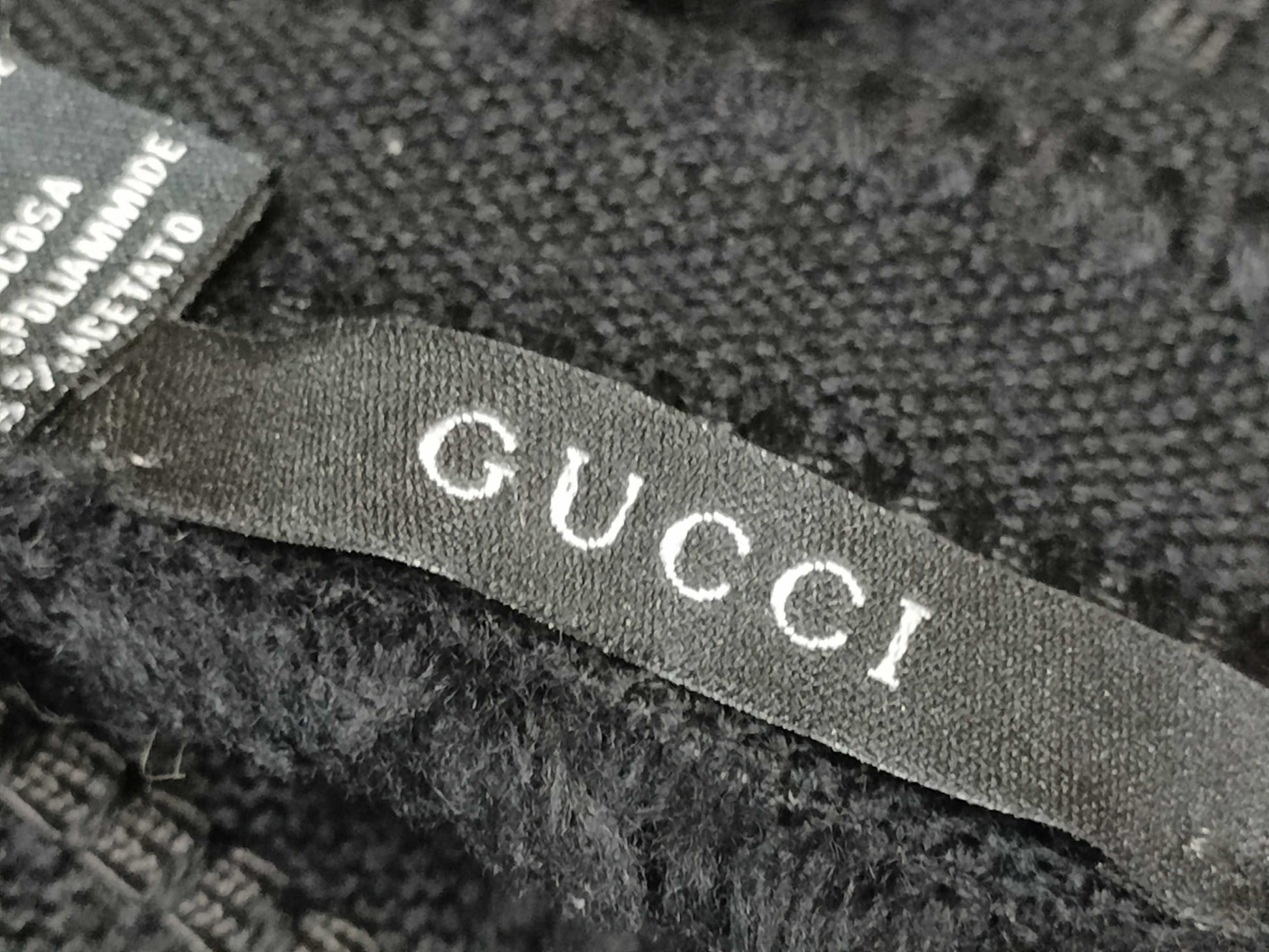 GUCCI Gucci scarf stole fur scarf