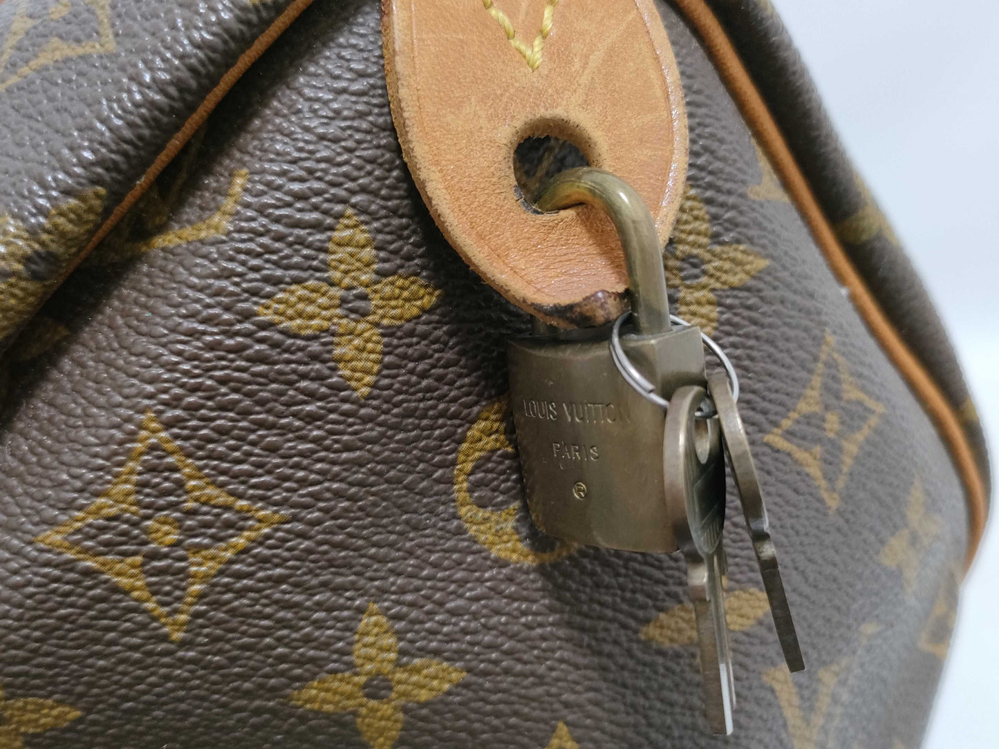 LOUIS VUITTON RFID Unverified SA Monogram Louis Vuitton Speedy M41524 Handbag/Serial Number Unknown