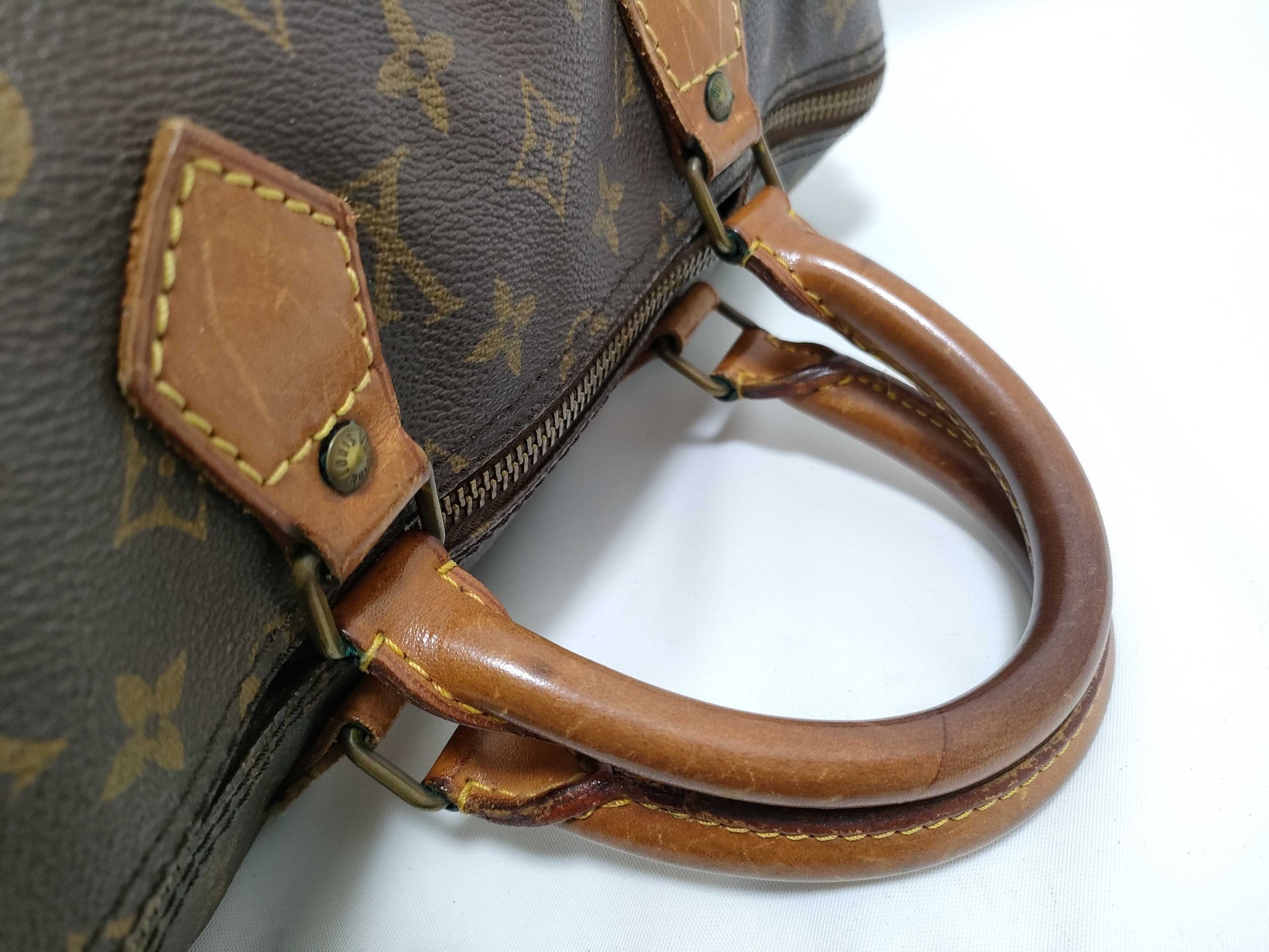 LOUIS VUITTON RFID Unverified SA Monogram Louis Vuitton Speedy M41524 Handbag/Serial Number Unknown