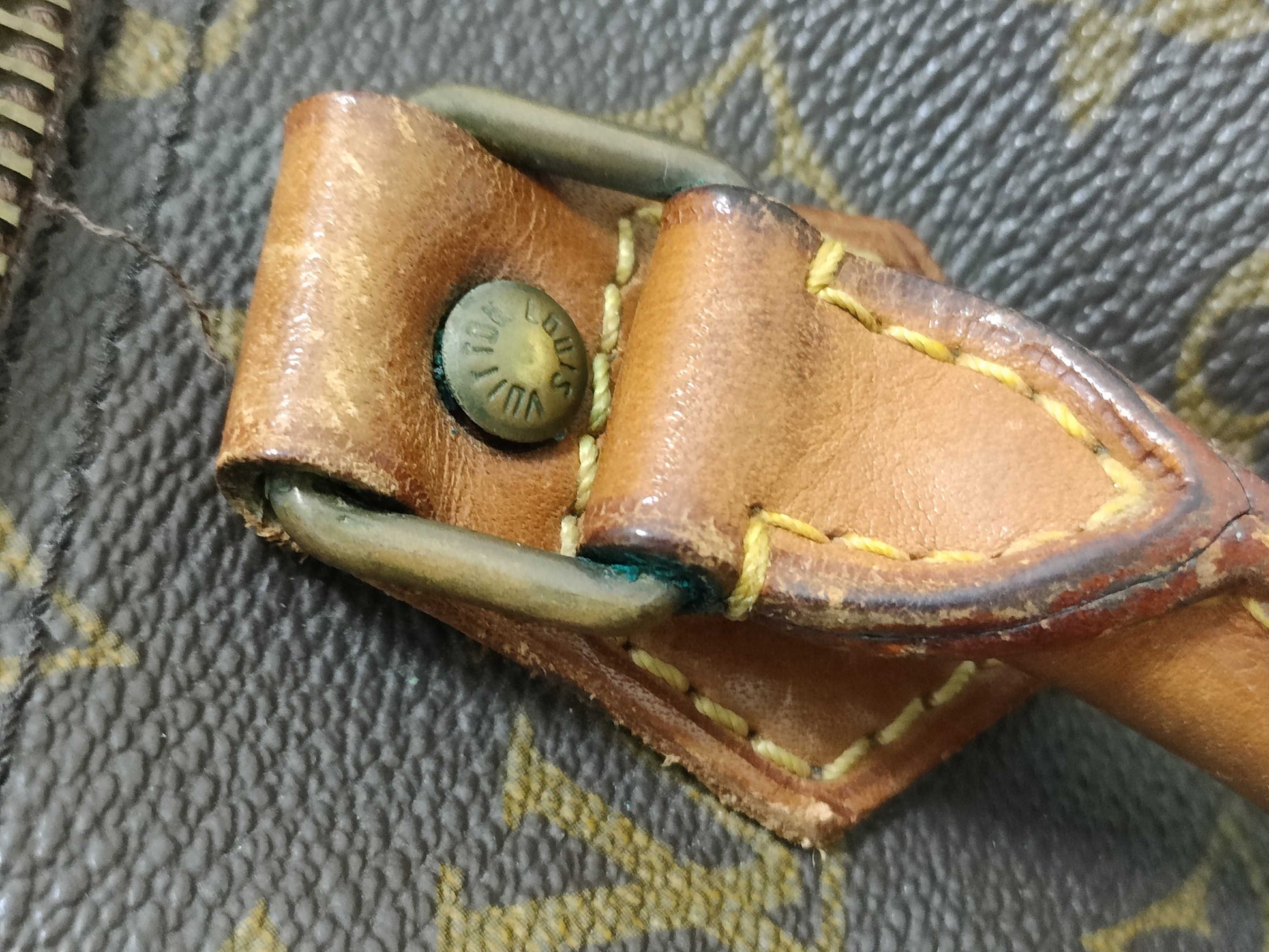 LOUIS VUITTON RFID Unverified SA Monogram Louis Vuitton Speedy M41524 Handbag/Serial Number Unknown