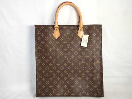 LOUIS VUITTON Monogram Sac Plat M51140 / Serial Number Unknown Handbag