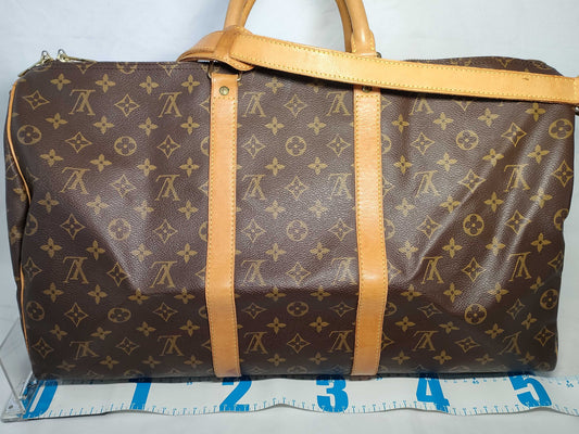 LOUIS VUITTON Monogram Louis Vuitton Monogram Keepall Bandouliere 50 Boston Bag M41416/VI1914