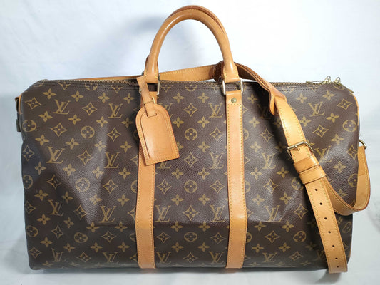 LOUIS VUITTON Monogram Louis Vuitton Monogram Keepall Bandouliere 50 Boston Bag M41416/VI1914