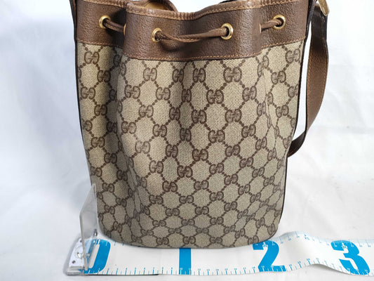 GUCCI GG Drawstring Shoulder Bag