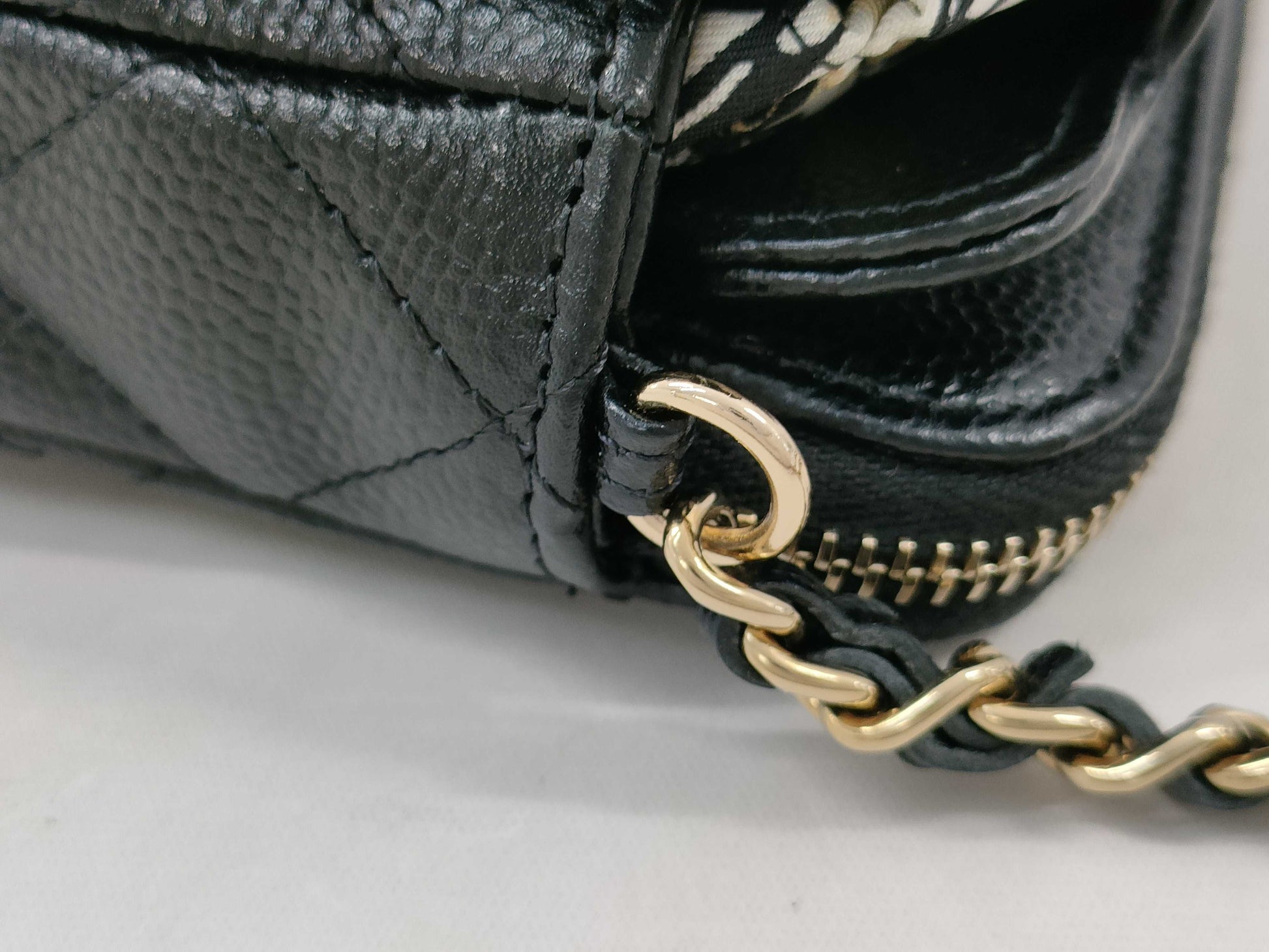 CHANEL Matelasse Caviar Skin Shoulder Bag, Black