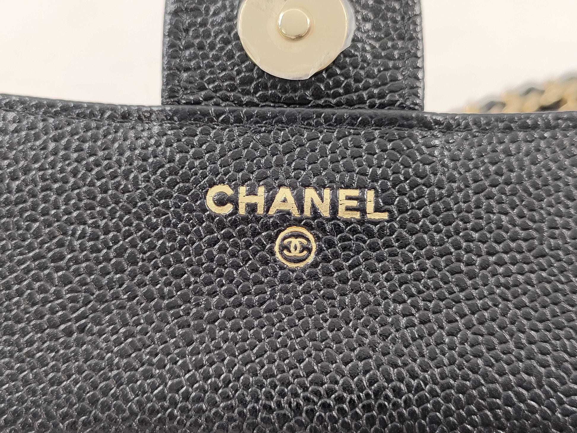 CHANEL Matelasse Caviar Skin Shoulder Bag, Black