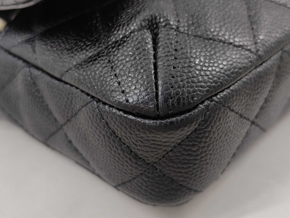 CHANEL Matelasse Caviar Skin Shoulder Bag, Black
