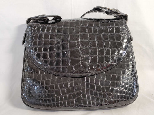 SAINT LAURENT crocodile shoulder bag shoulder bag