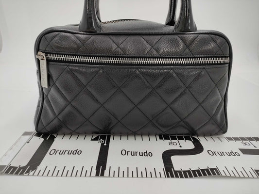 CHANEL Matelasse Handbag Caviar Skin Handbag