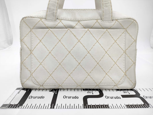 CHANEL Wild Stitch Bag Lambskin Handbag