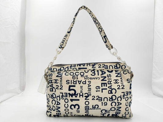 CHANEL Shoulder Canvas Shoulder Bag